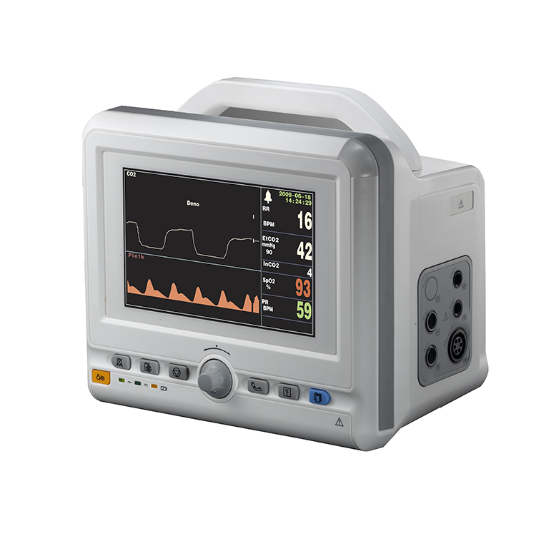 Multi-function patient monitor TR-600F 7 inch color LCD display SPO2/Pulse Rate/ ETCO2 monitor price